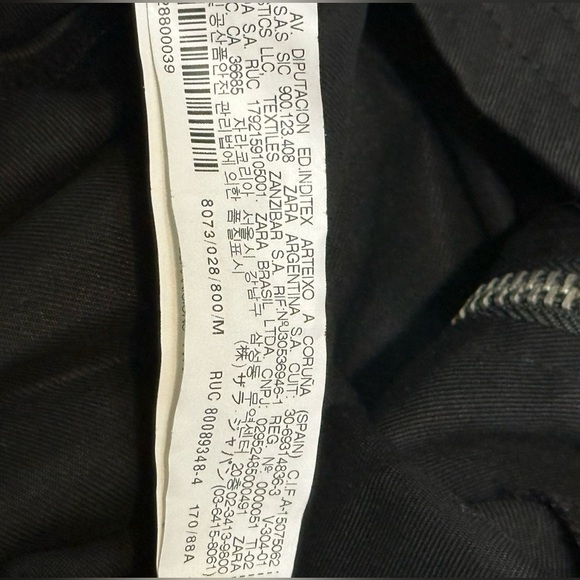 ZARA Women’s Black Oversize Hooded Jacket Size M - Picture 7 of 7